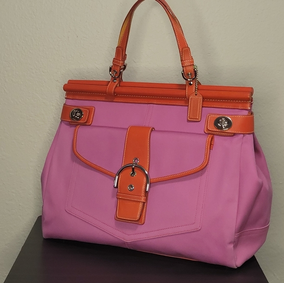 Coach Handbags - ❤️‍🔥$99❤️‍🔥Coach Hampton Double Turnlock Satchel Tote